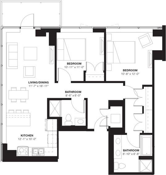 1890 Maple Ave #PH15E