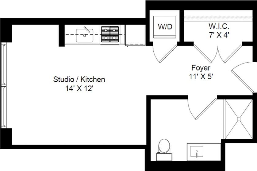 N La Salle Dr 225, Chicago, IL 60654 Studio Apartment for 1,850/month