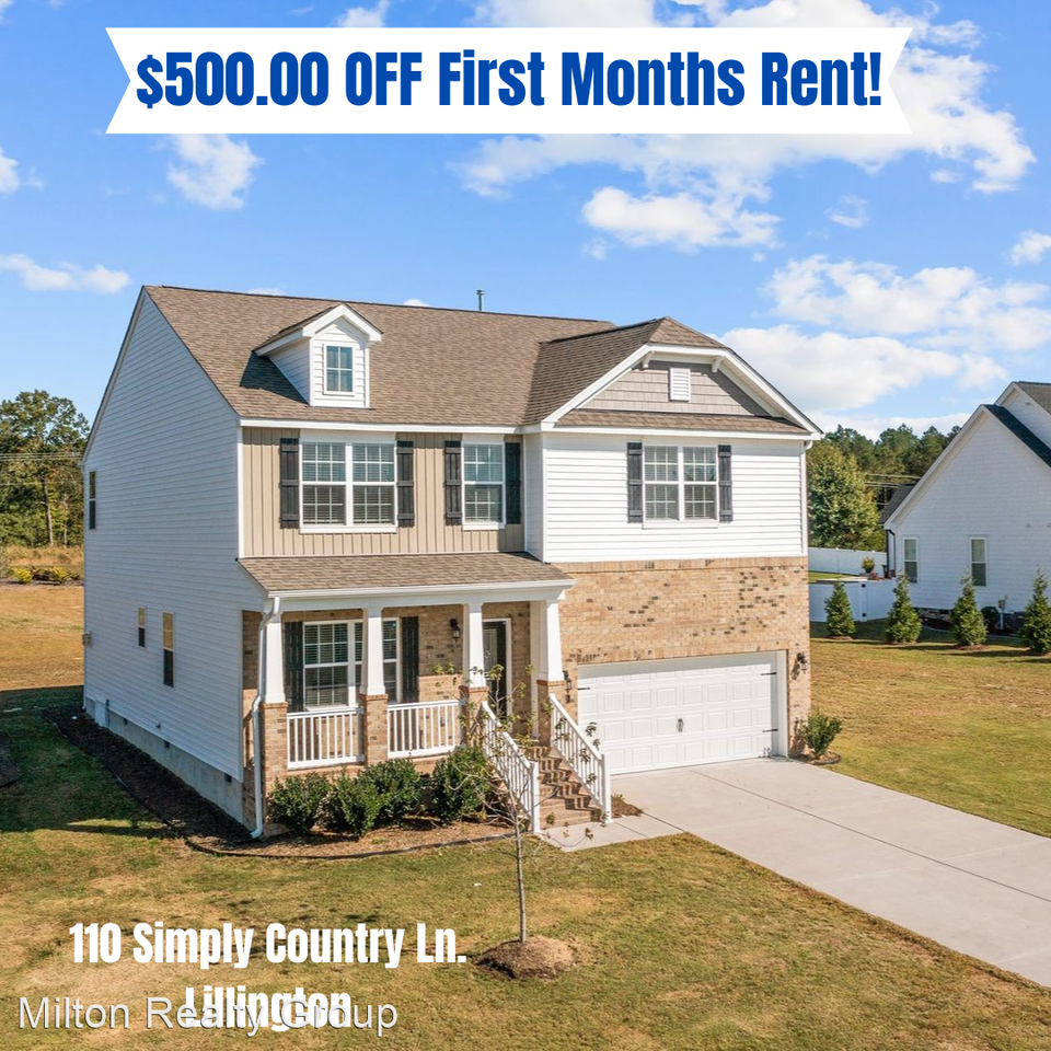 110 Simply Country Ln, Lillington, NC 27546 4 Bedroom House for 2,300