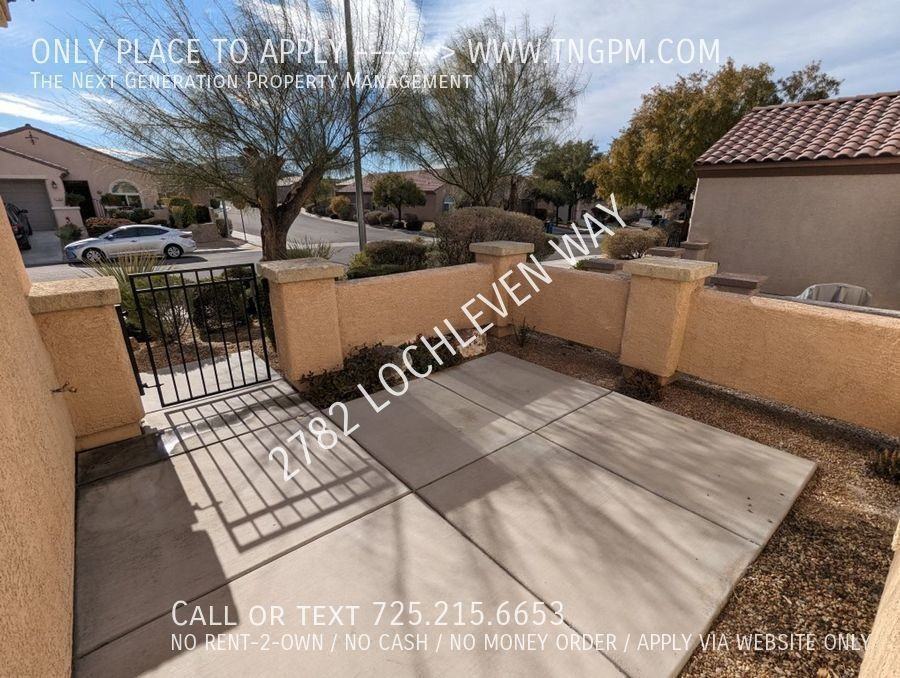 2782 Lochleven Way, Henderson, NV 89044 3 Bedroom House for 2,000