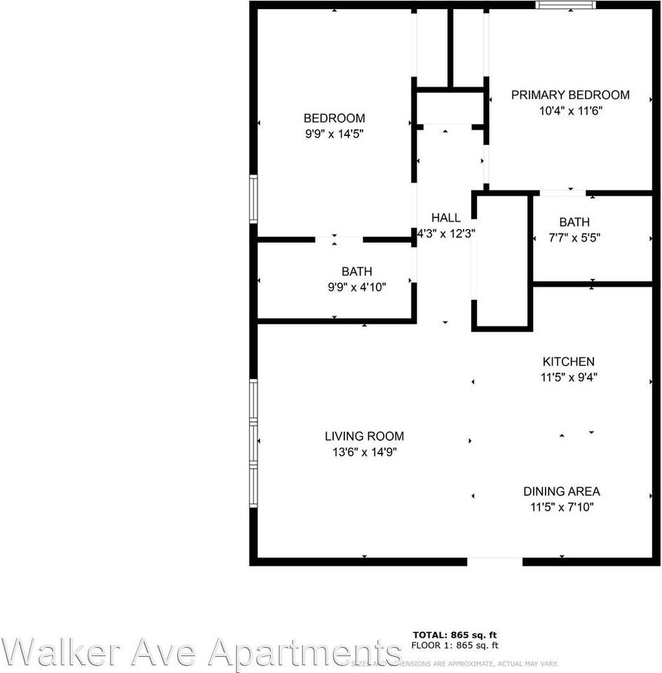 Walker Avenue 2 Bedroom, 2 Bathroom - Photo 3 of 20