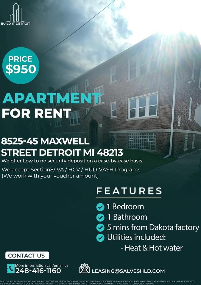 8525 8545 MAXWELL STREET Apartments in Coleman A. Young International