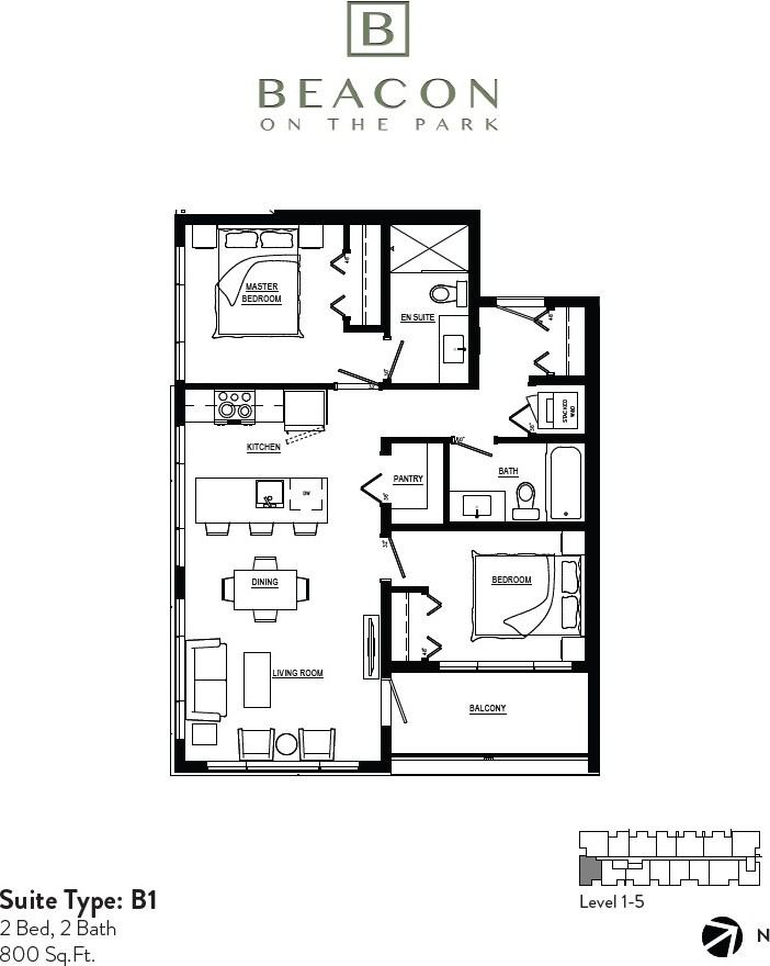 505 Quadra St 102, Victoria, BC V8V 0G4 2 Bedroom Apartment for Rent