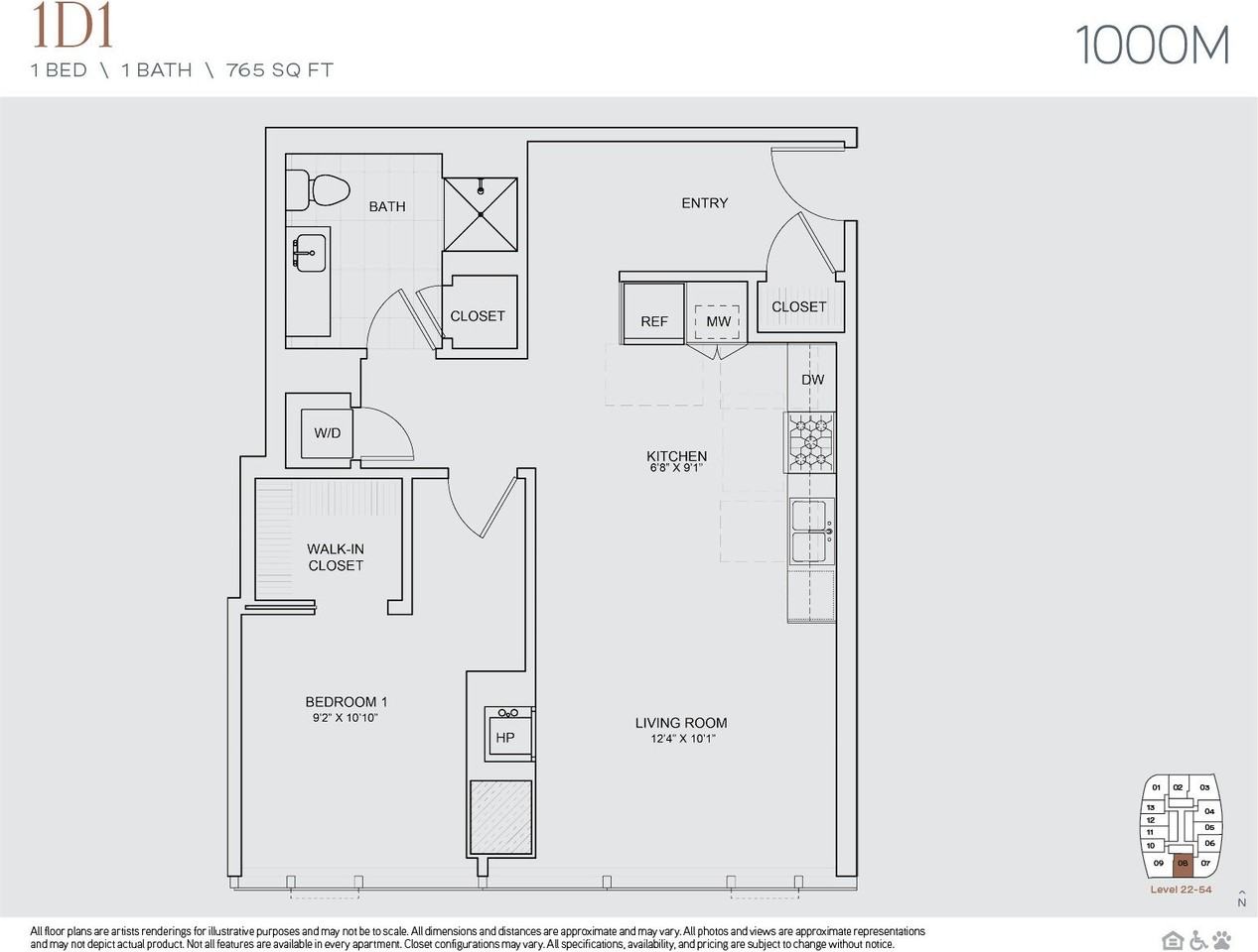 S Michigan Ave 3008A, Chicago, IL 60605 1 Bedroom Apartment for Rent