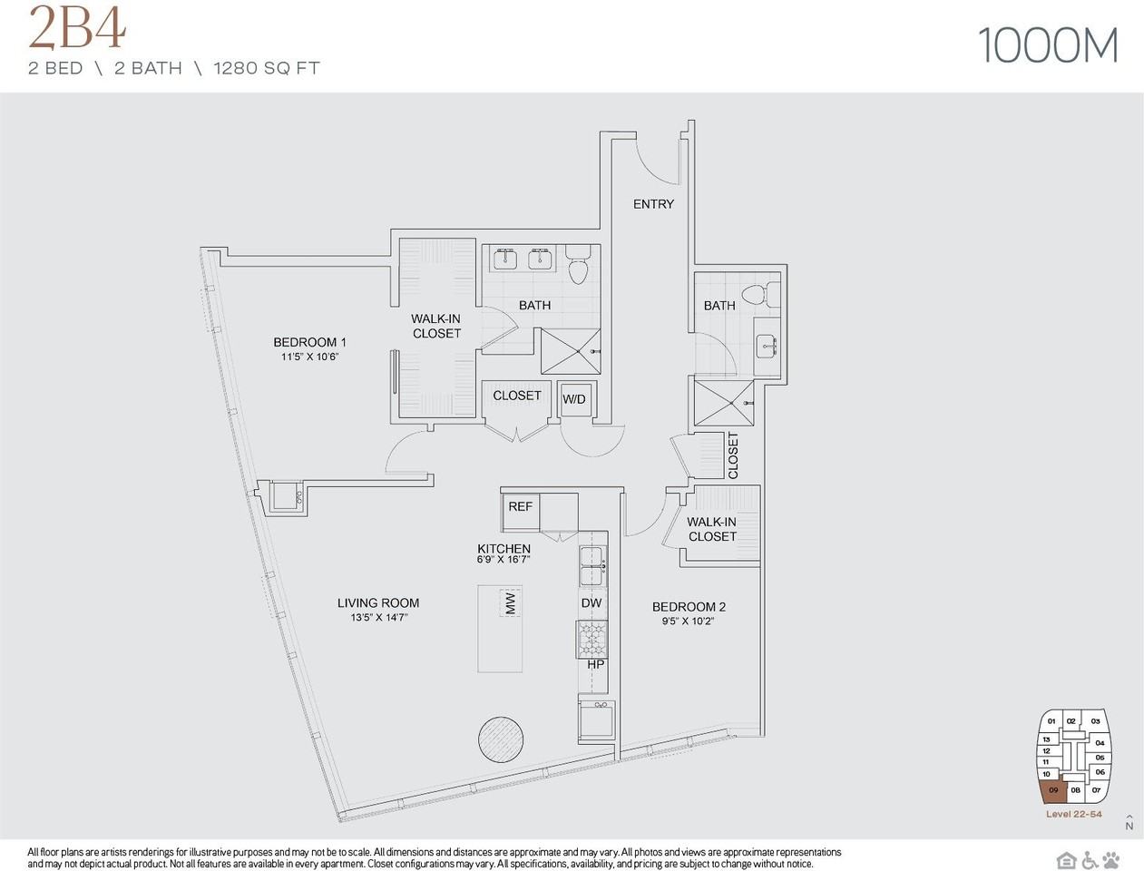 S Michigan Ave 4209, Chicago, IL 60605 2 Bedroom Apartment for Rent