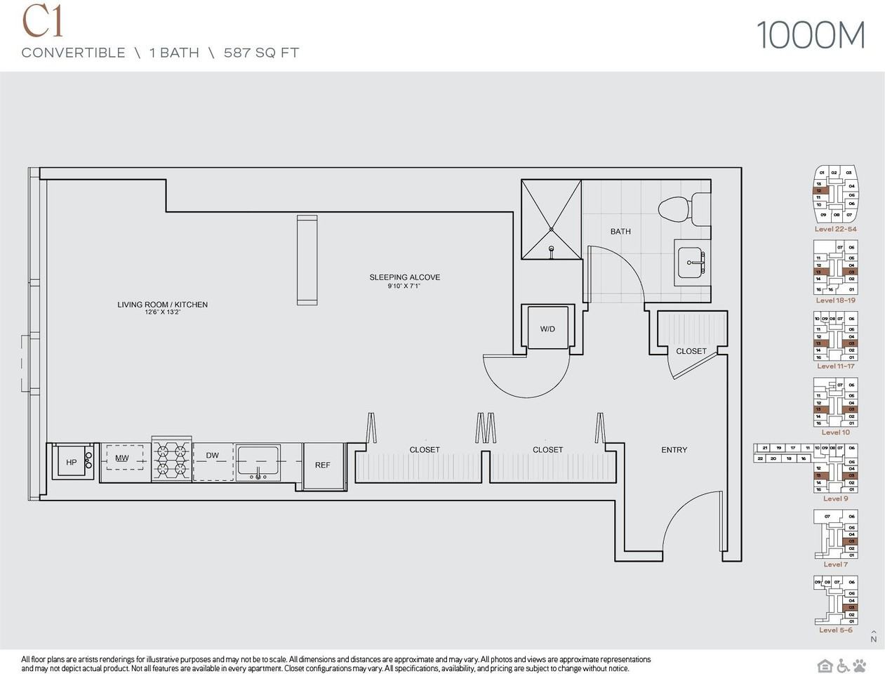 S Michigan Ave 3612, Chicago, IL 60605 Studio Apartment for Rent
