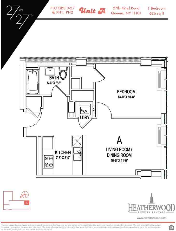 42nd Rd 18A, New York, NY 11101 1 Bedroom Apartment for Rent PadMapper