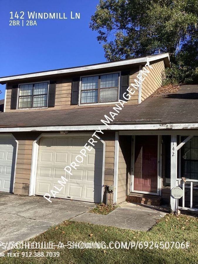 142 Windmill Ln, Savannah, GA 31419 2 Bedroom House for 1,450/month