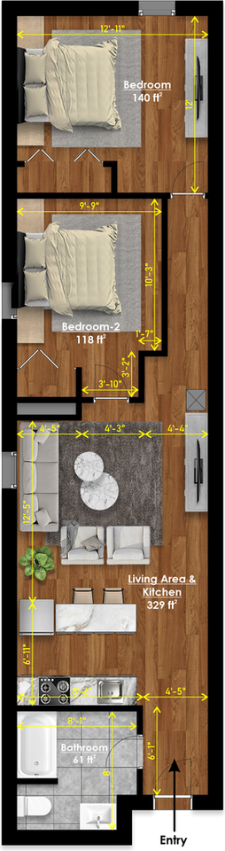 625 South St #2R - Photo 6 of 8