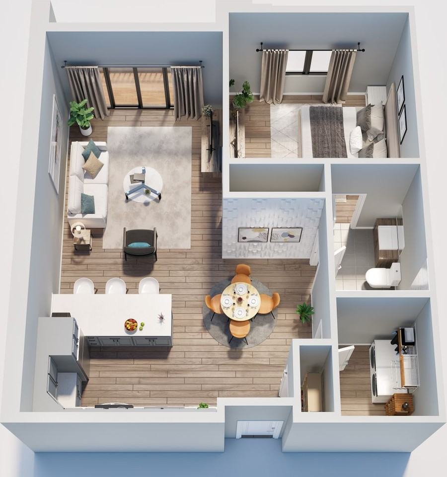 Brand New Modern Luxurious Apartments, High ceilings, W&D in unit, Quartz, Stainless Steel - Photo 4 of 4