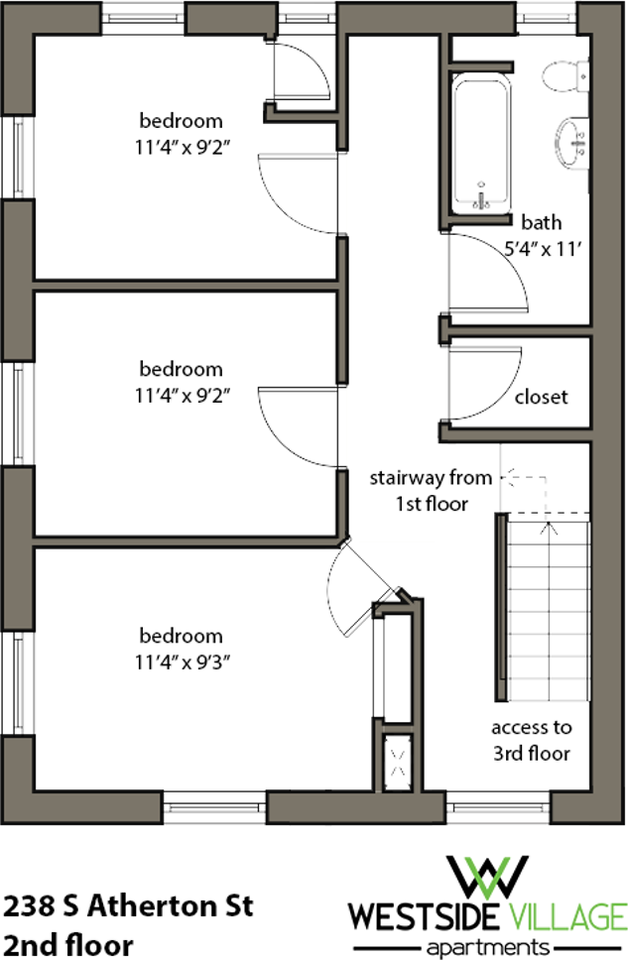 238 S Atherton St - Photo 3 of 4