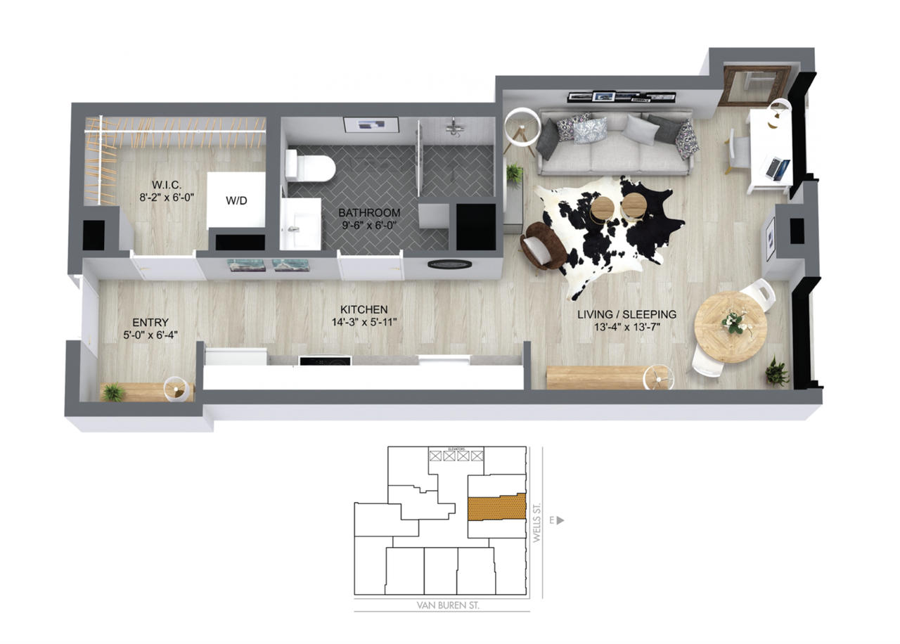 330 South Wells Street #0803 - Photo 4 of 25