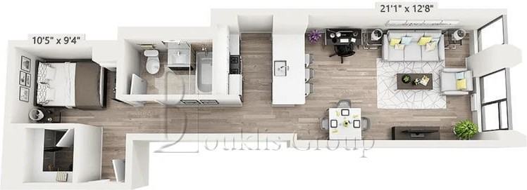 Hanover Sq 08K, New York, NY 10005 1 Bedroom Apartment for 3,980