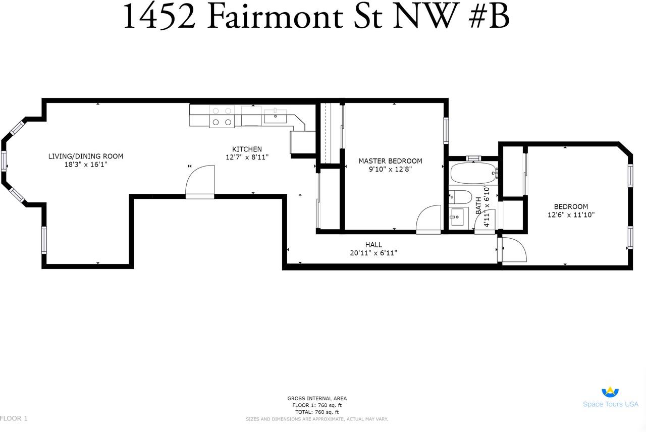 1452 Fairmont St Nw #B - Photo 5 of 13