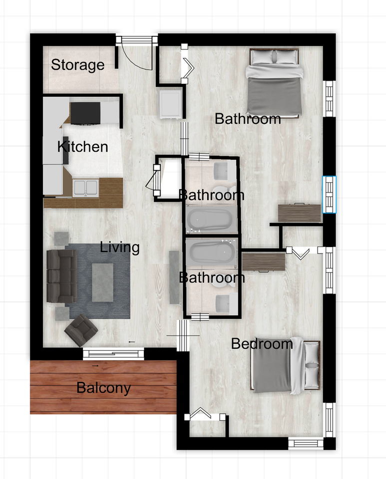 1366 Hunters Rd Apt A - Photo 2 of 12