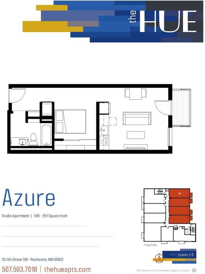 Welcome Home to The Hue Apartments – Downtown Rochester, MN! - Photo 2 of 17