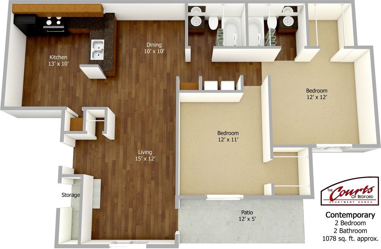 COURTS OF BEDFORD - Photo 3 of 3