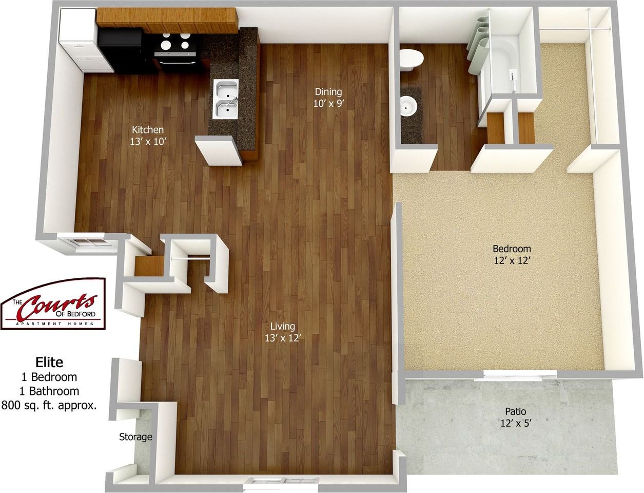 COURTS OF BEDFORD - Photo 2 of 3