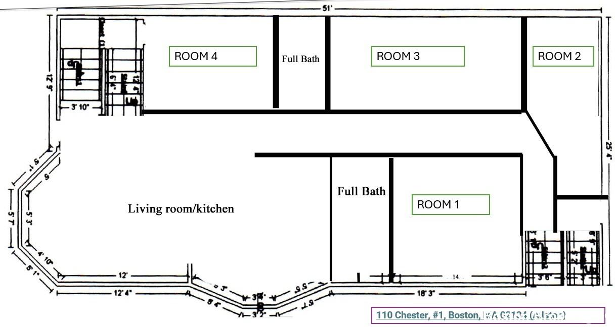 110 Chester St #1ROOM3 - Photo 3 of 11