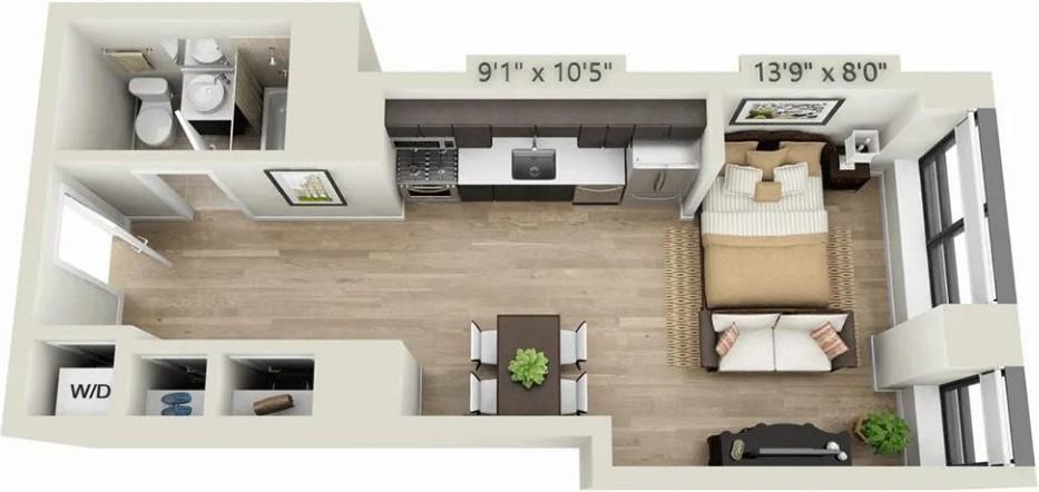 Wall St #1402 - Photo 6 of 20