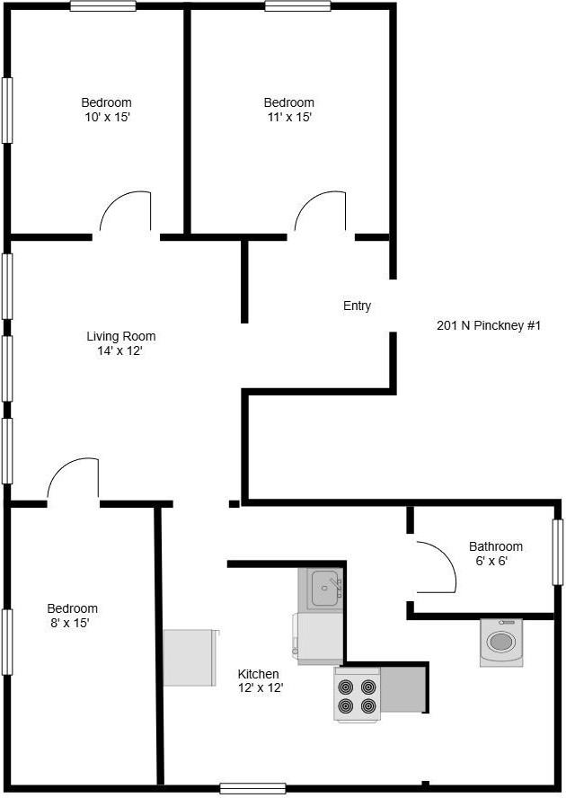 201 N Pinckney St #1