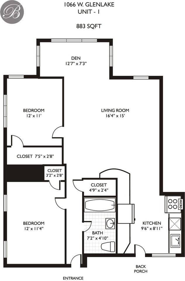 1066 W Glenlake Ave #1stFL - Photo 3 of 12