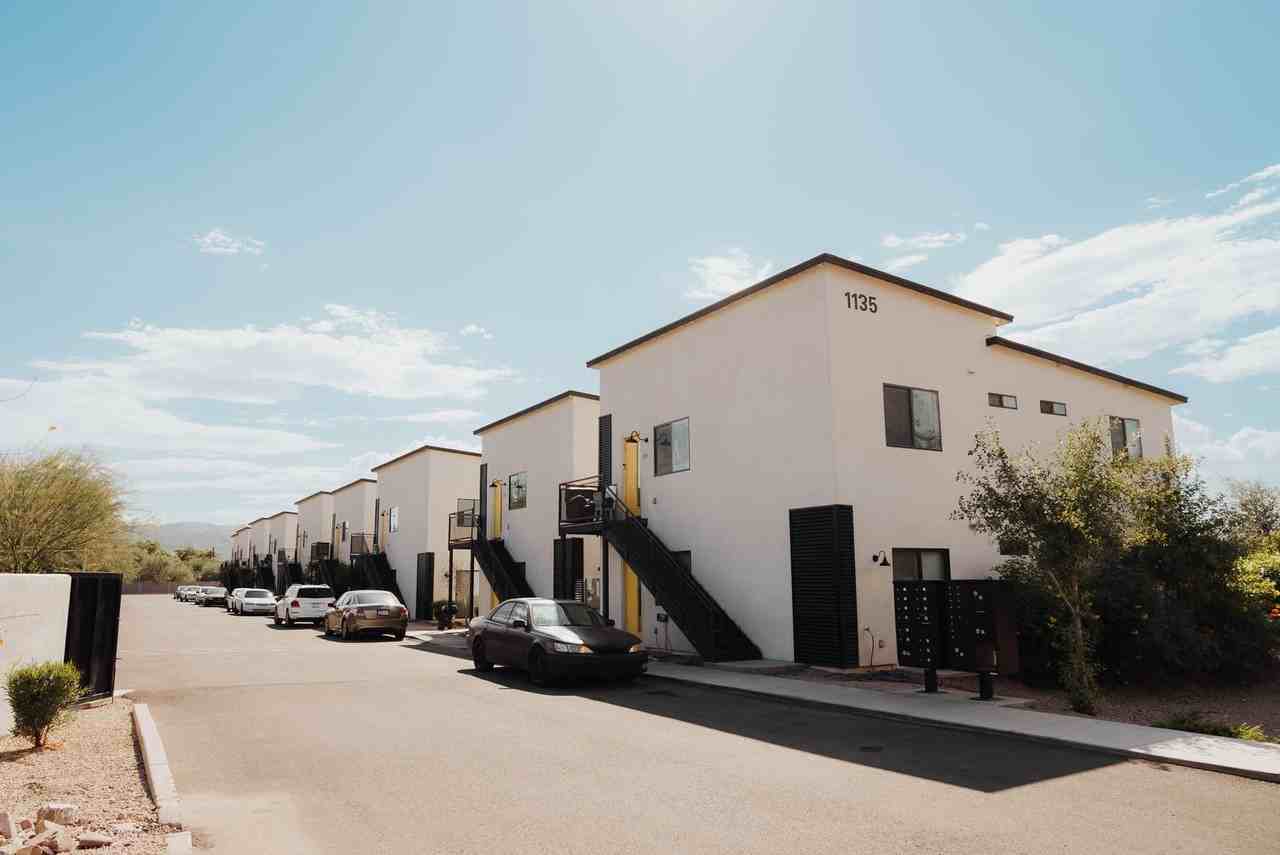 Building exterior at The Chipman Apartments.