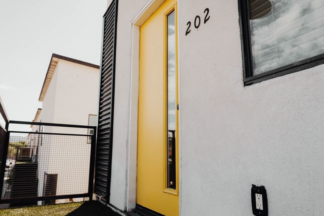 Apartment entry at The Chipman Apartments.