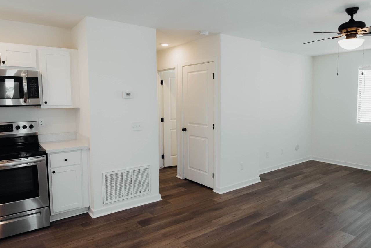 Unfurnished apartment interior — representative home at The Chipman Apartments.