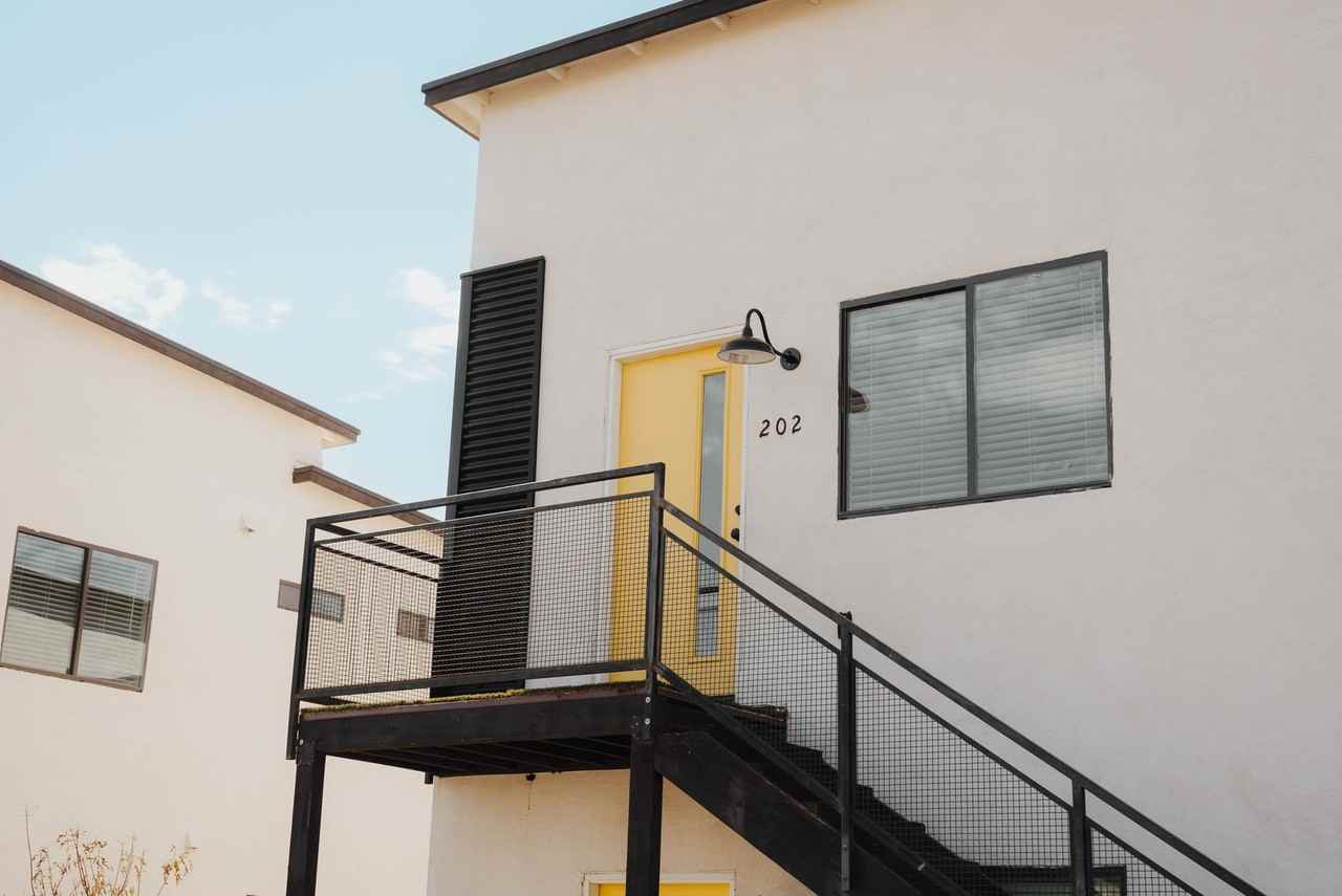 Building exterior at The Chipman Apartments.