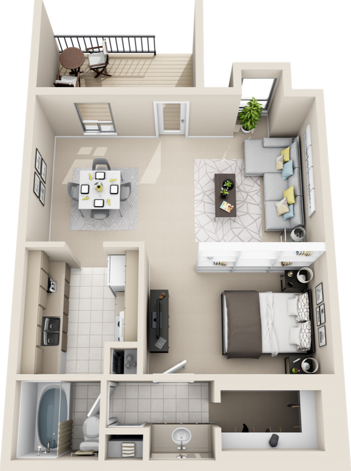 Falls of Maplewood Apartments - Photo 3 of 6