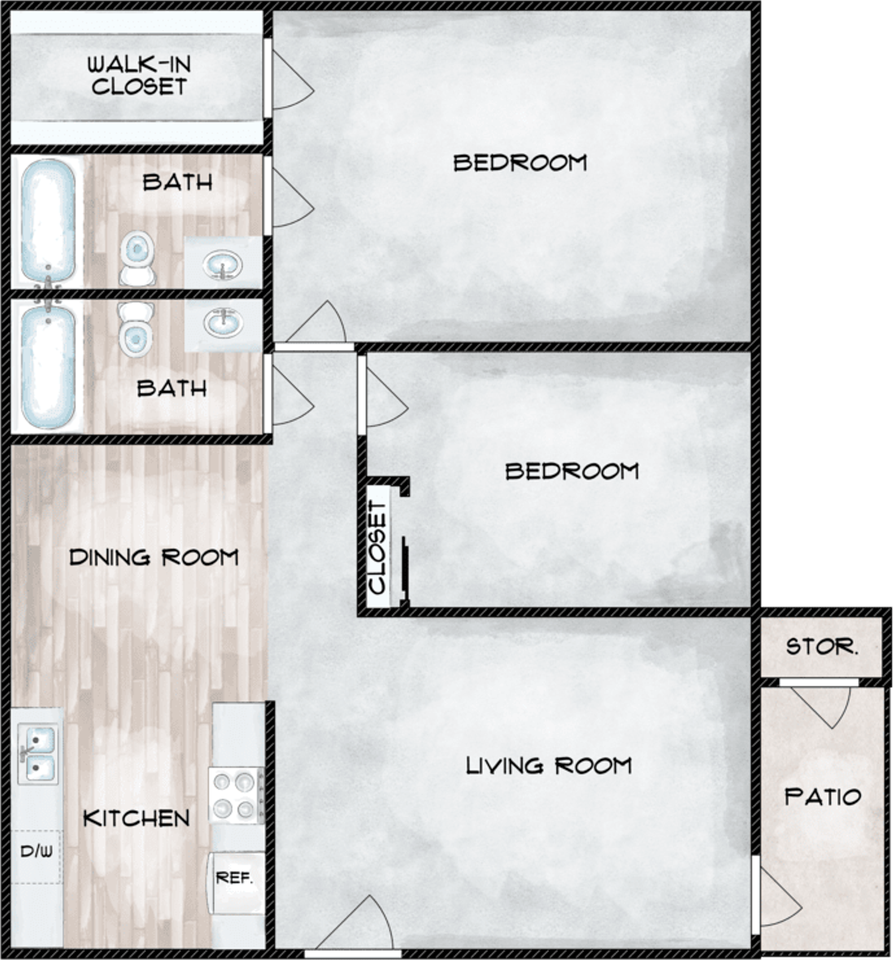 Spacious 1 and 2 bedroom homes in great location - Photo 2 of 27