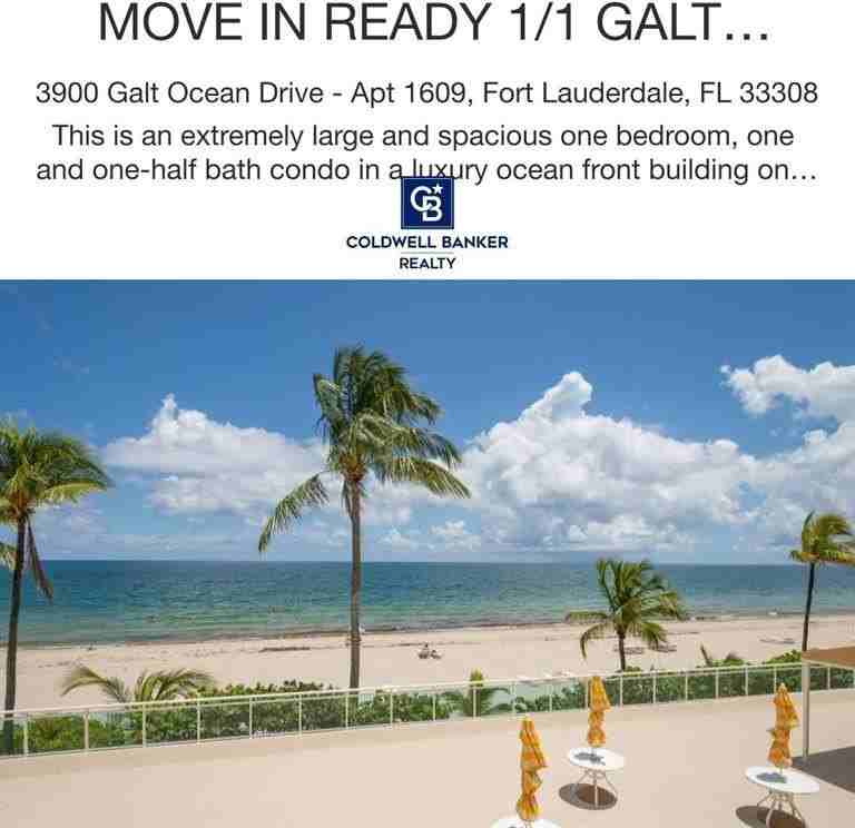 3900 Galt Ocean Dr #1609