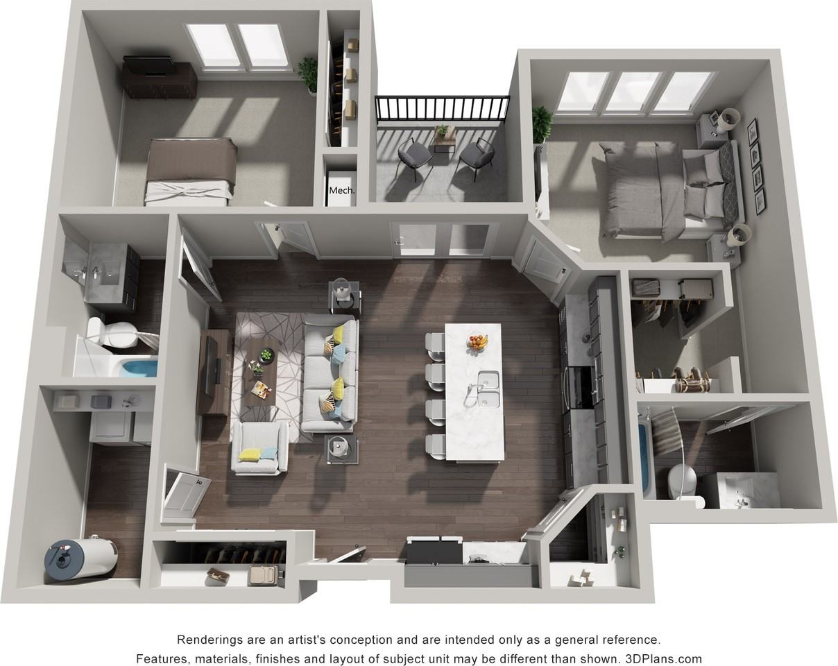 2121 2121 Langhorne Rd - 12091142sf 2BR/2BA The Vine #1209 - Photo 2 of 9