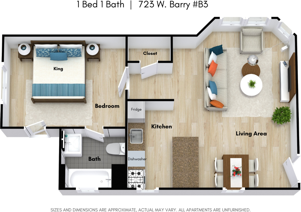 723 W Barry Ave #723B3