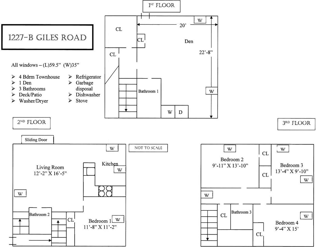 1225 C Giles | 1 Bed, 1Bath Duplex | 7/09/2025 - Photo 5 of 34