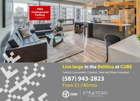 CUBE - Live large in the Beltline. FREE Underground Heated Parking* - Photo 1 of 1