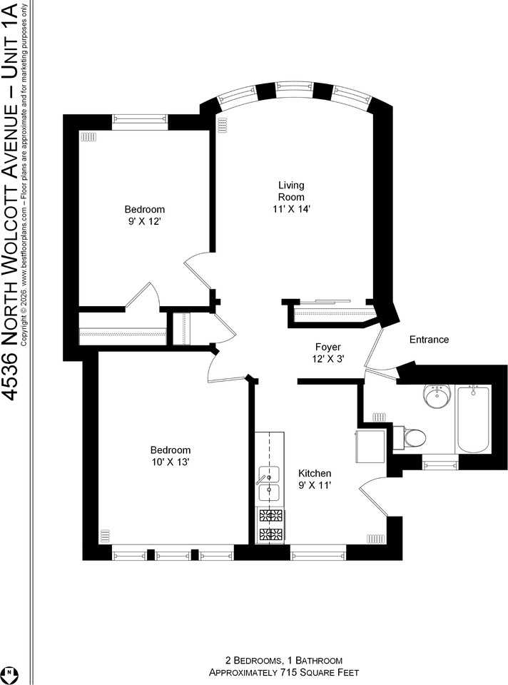 4538 N Wolcott Ave #4536-1A - Photo 3 of 13