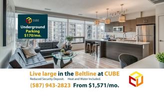 CUBE - Live large in the Beltline. Underground Heated Parking 170/mo. - Photo 1 of 1