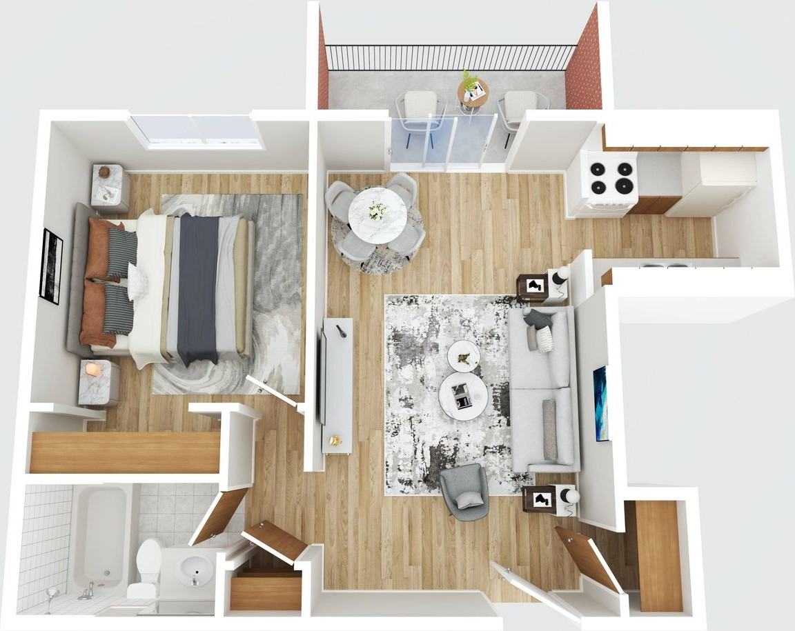 Newly Refreshed Apartments With Balcony and Green Space - Photo 3 of 4