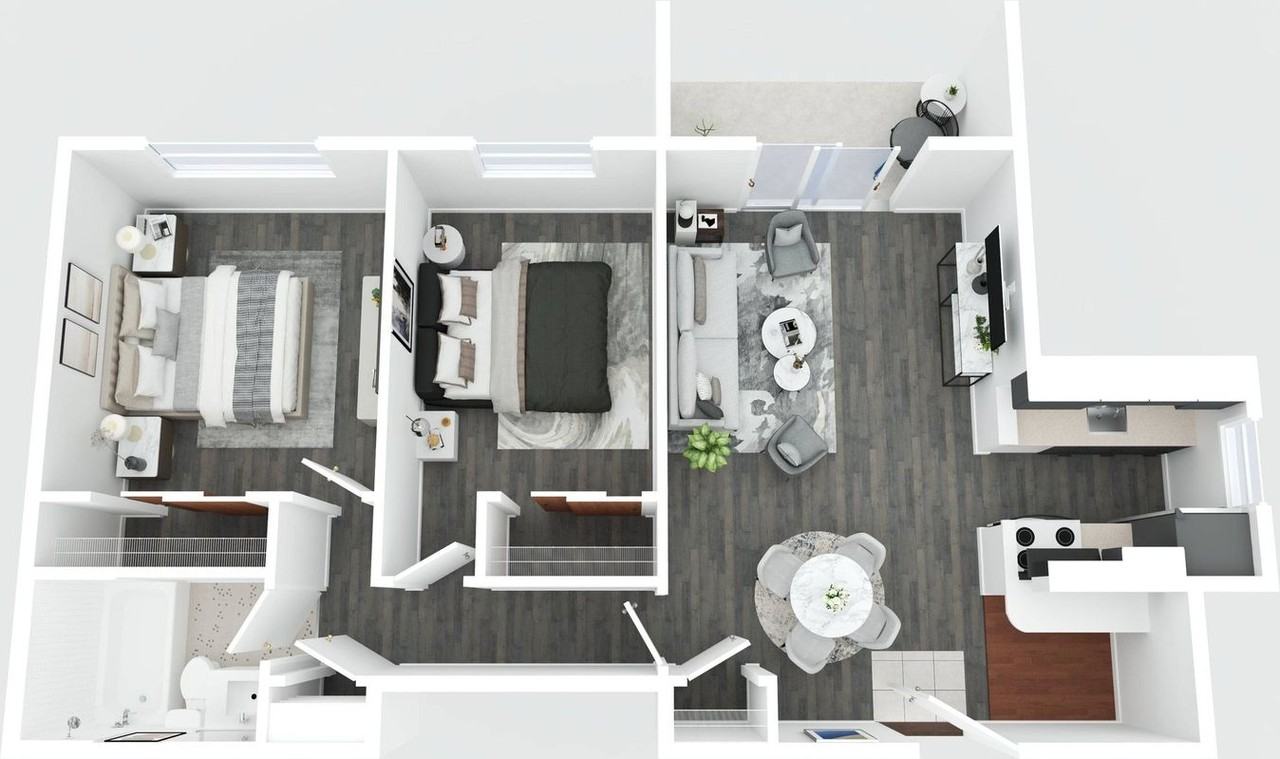 Newly Refreshed Apartments With Balcony and Green Space - Photo 4 of 4