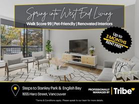 1655 Haro – Luxury Renovated 1 Bedroom in Vancouver’s West End | Up to 3 Months Free | Gym | Yoga Studio | Balcony - Photo 1 of 1