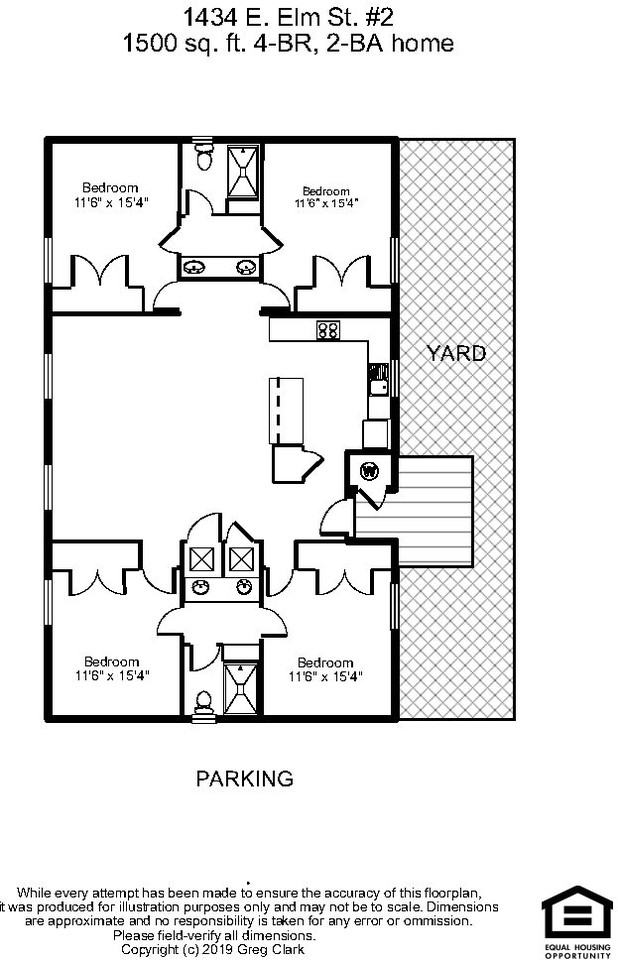 1434 E Elm St #2 - Photo 3 of 13