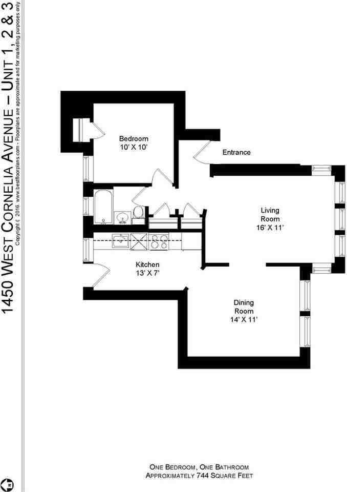 1450 W Cornelia Ave #3 - Photo 7 of 8