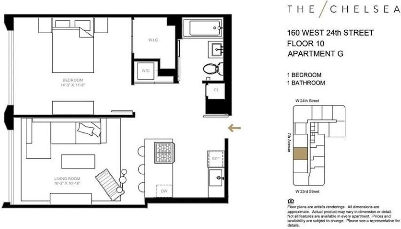 W 24th St #10G - Photo 7 of 13