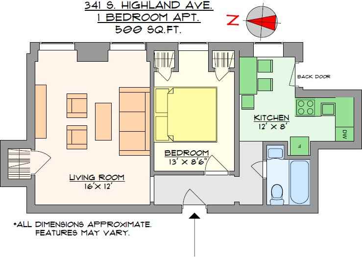 341 SOUTH HIGHLAND AVENUEAPT A #A - Photo 5 of 7