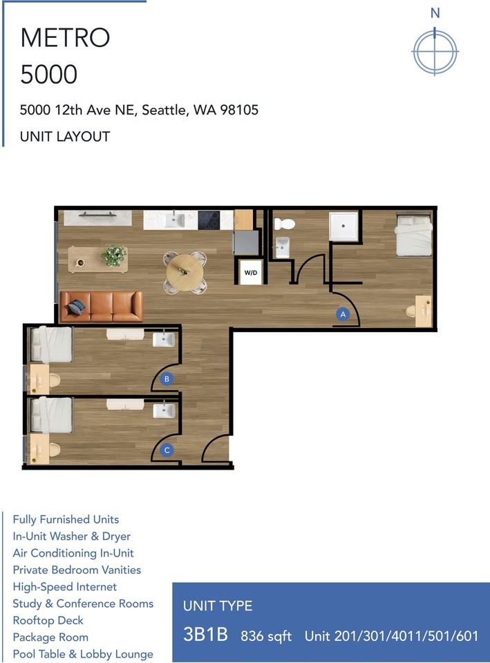 Metro 5000 Apartments | Furnished Student Housing in Seattle U - Photo 5 of 25