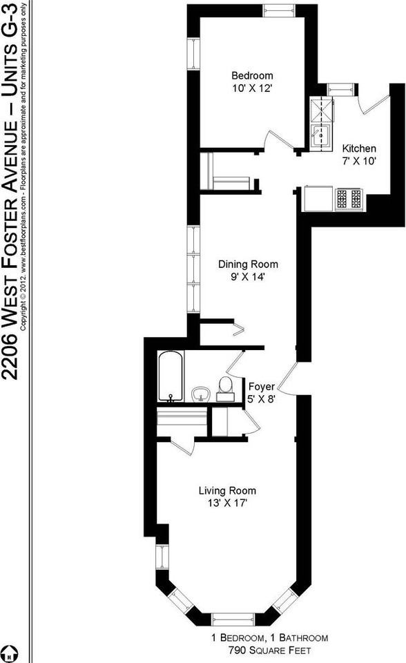 2206 W Foster Ave #1 - Photo 7 of 8