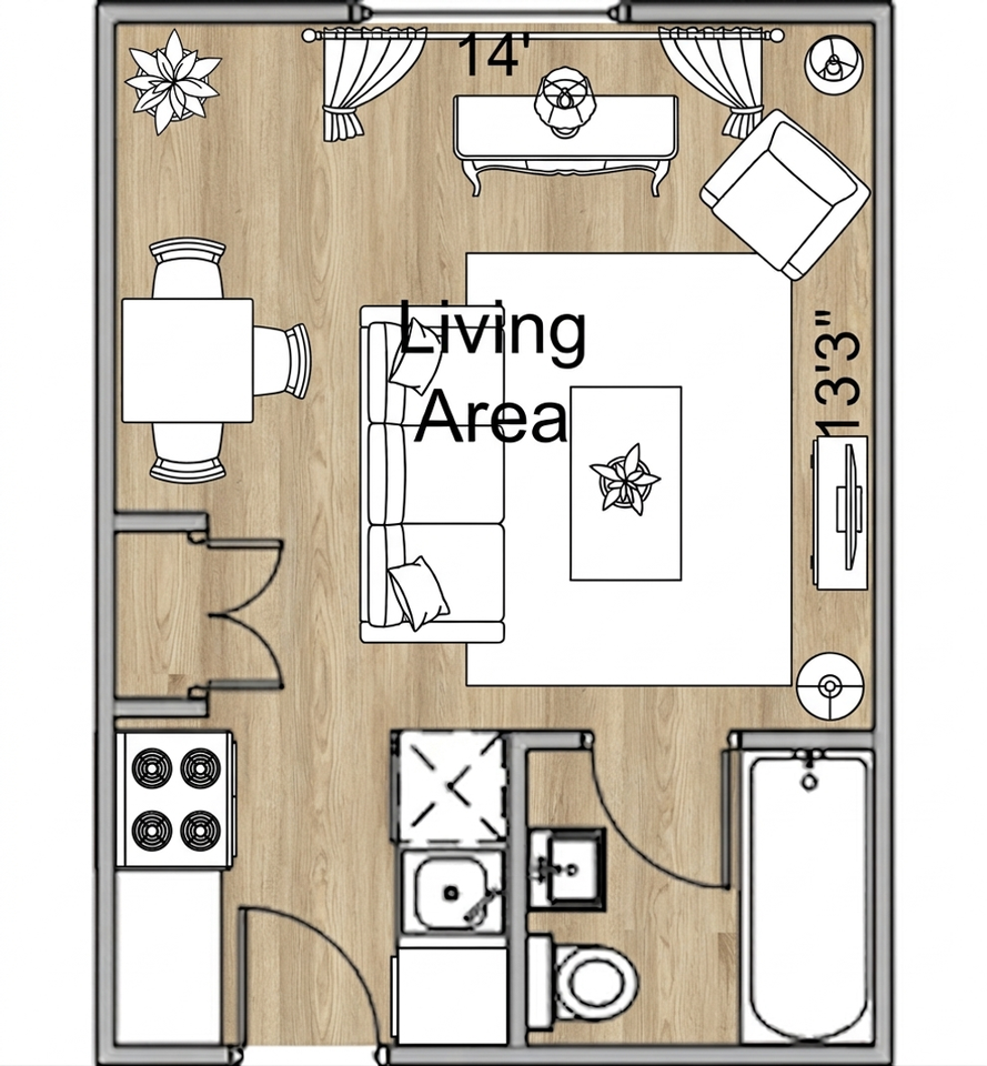 Studio Available Now! ~Blocks from the Capitol Square~ - Photo 2 of 14