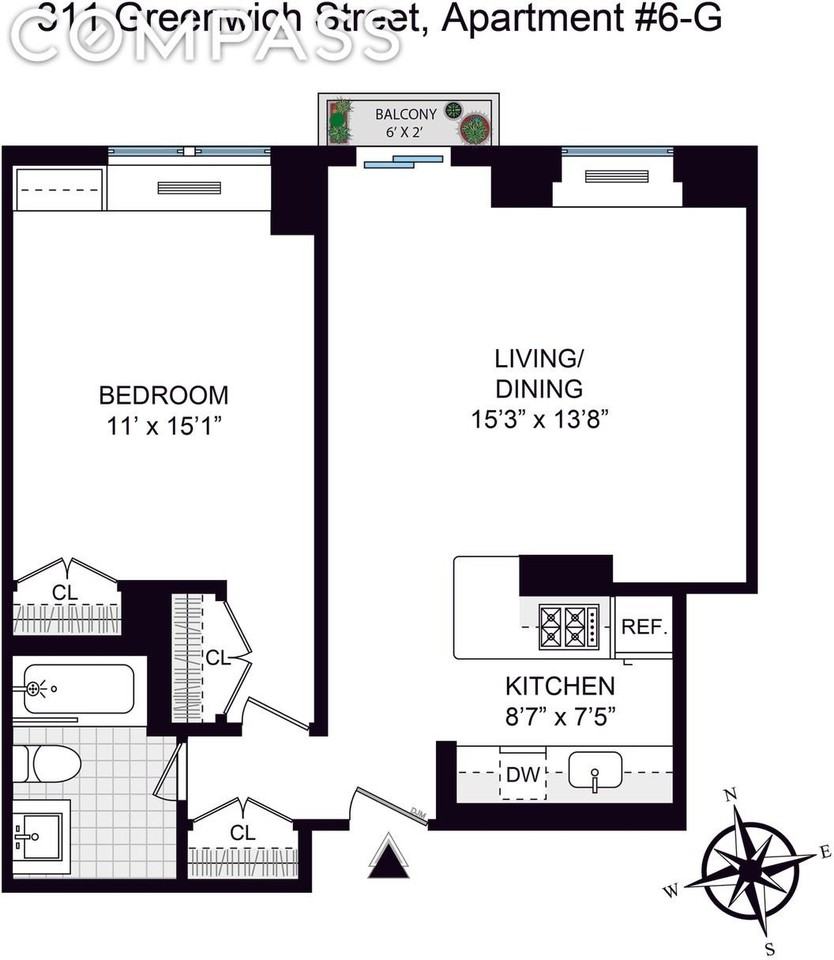 311 Greenwich St #6G - Photo 2 of 2